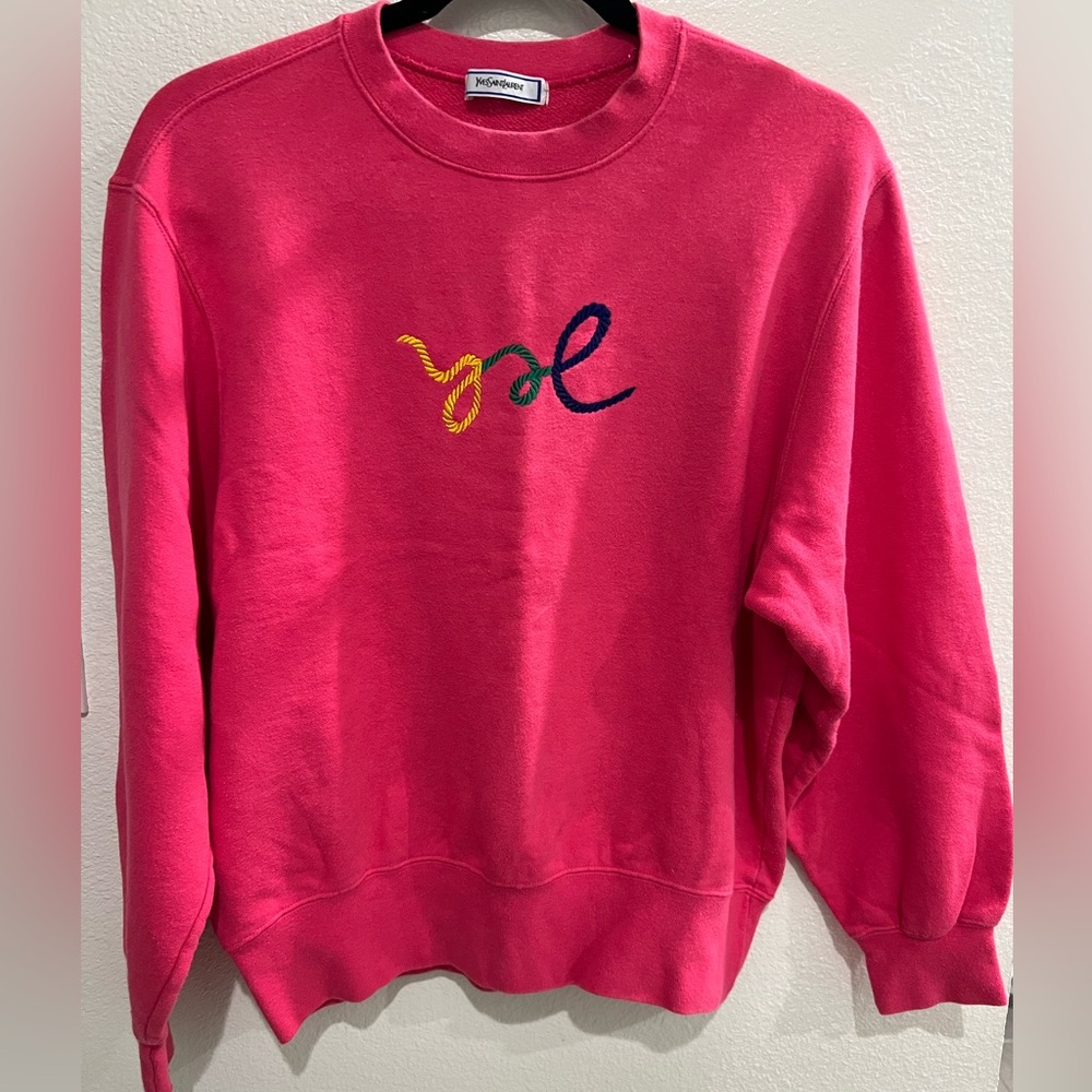 YSL Sweater -Medium-Embroidered Logo